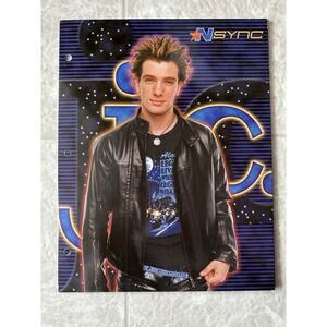 JC NSYNC Folder From 2002 Y2K Excellent Condition